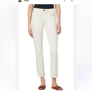 Joe’s Jeans Lara Mid Rise Cigarette Ankle Jeans In Milk Sz31